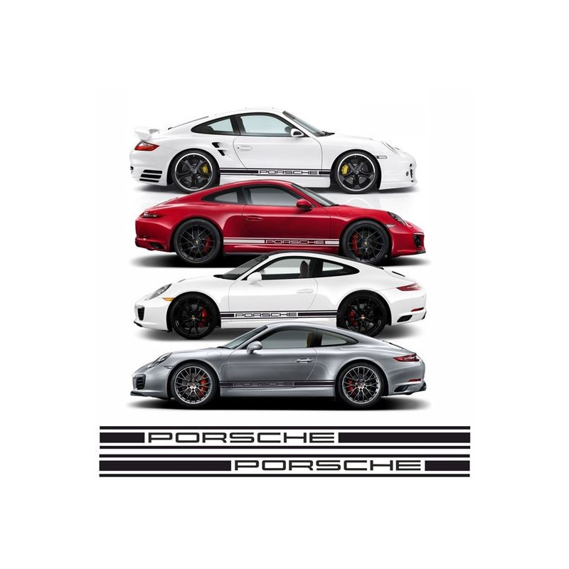 PORSCHE 911 side Stripes DECALS (Compatible Product)
