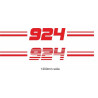 PORSCHE 924 side Stripes ADESIVI (Prodotto compatibile)