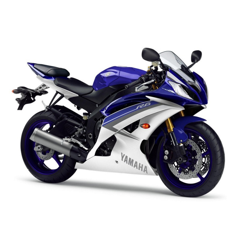 YAMAHA YZF-R6 YEAR 2015 BLUE/SILVER ADESIVOS (Produto compatível)