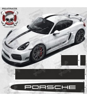 porsche 718 Cayman GT4 / GTS / S side Stripes STICKERS (Compatible Product)