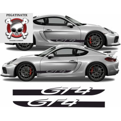 porsche 718 Cayman GT4 side Stripes ADESIVI (Prodotto compatibile)