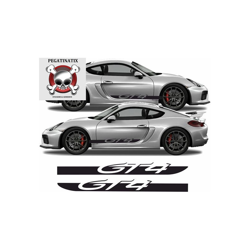 Porsche 718 Cayman GT4 boxter side Stripes AUFKLEBER (Kompatibles Produkt)