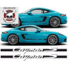 porsche 718 CAYMAN S boxter side Stripes AUFKLEBER (Kompatibles Produkt)