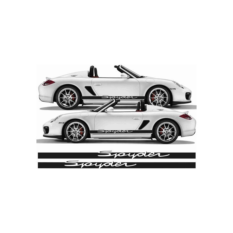 porsche 987 SPYDER SIDE STRIPES AUTOCOLLANT (Produit compatible)