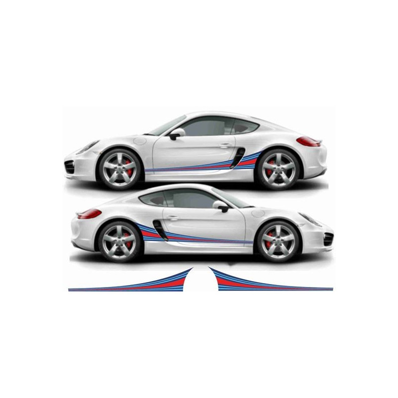 porsche 981 CAYMAN SIDE STRIPES AUFKLEBER (Kompatibles Produkt)