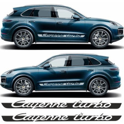 PORSCHE Cayenne TURBO side Stripes AUFKLEBER (Kompatibles Produkt)