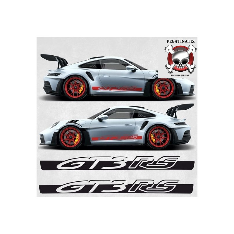 PORSCHE 992 GT3 RS side Stripes AUFKLEBER (Kompatibles Produkt)