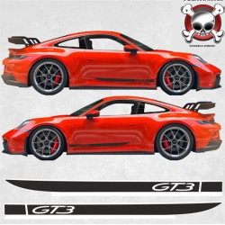 PORSCHE 992 GT3 RS side Stripes ADESIVOS (Produto compatível)