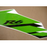 YAMAHA YZF-R6 2006-2007 CUSTOM LIME GREEN STICKERS (Compatible Product)