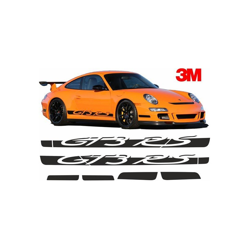 PORSCHE 997 GT3 RS side Stripes AUFKLEBER (Kompatibles Produkt)