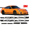 PORSCHE 997 GT3 RS side Stripes AUFKLEBER (Kompatibles Produkt)