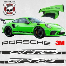 PORSCHE 991 GT3 RS side Stripes DECALS (Compatible Product)