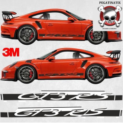 PORSCHE 991 GT3 RS side Stripes ADHESIVOS (Producto compatible)