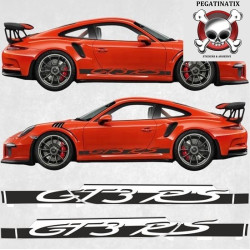 PORSCHE 991 GT3 RS side Stripes ADESIVOS (Produto compatível)