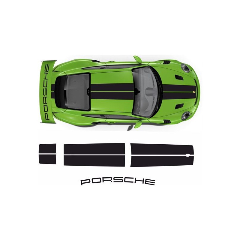 PORSCHE 991 2016- 2019 GT3 RS rear Wing ADESIVI (Prodotto compatibile)