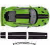 PORSCHE 991 2016- 2019 GT3 RS rear Wing DECALS (Compatible Product)