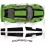 PORSCHE 991 2016- 2019 GT3 RS rear Wing ADHESIVOS (Producto compatible)