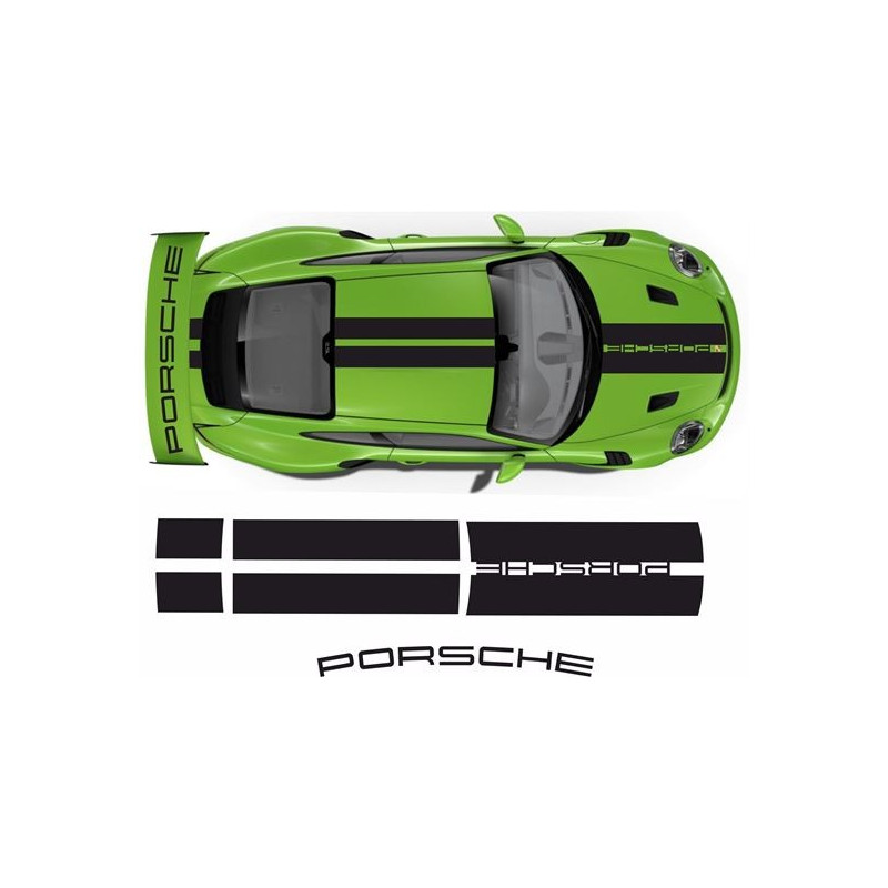 PORSCHE 991 2016- 2019 GT3 RS rear Wing AUFKLEBER (Kompatibles Produkt)