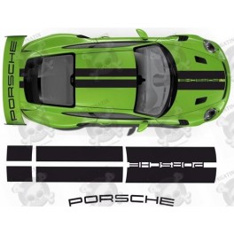 PORSCHE 991 2016- 2019 GT3 RS rear Wing AUFKLEBER (Kompatibles Produkt)
