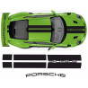 PORSCHE 991 2016- 2019 GT3 RS rear Wing DECALS (Compatible Product)