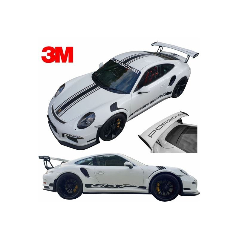 PORSCHE 991 GT3 RS side Stripes ADESIVI (Prodotto compatibile)