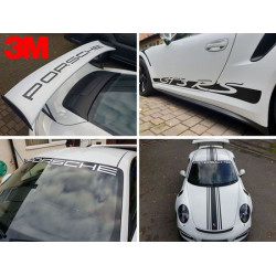PORSCHE 991 GT3 RS side Stripes ADESIVI (Prodotto compatibile)