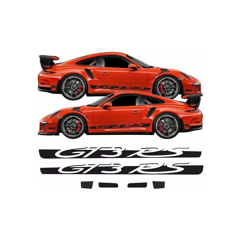 PORSCHE 991 GT3 RS side Stripes ADESIVI (Prodotto compatibile)