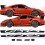 PORSCHE 991 GT3 RS side Stripes ADESIVI (Prodotto compatibile)
