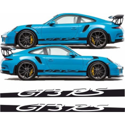 PORSCHE 991 GT3 RS side Stripes AUTOCOLLANT (Produit compatible)