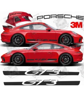 PORSCHE 991 GT3 3M side Stripes STICKERS (Compatible Product)