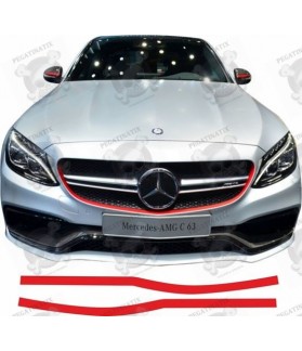 Mercedes C Class / CLA / C63 Edition 1 Grille overlay STICKERS (Compatible Product)