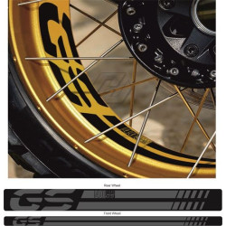 ADESIVI BMW R1200GS Adventure 2006-2018 Wheel Rim Decals (Prodotto compatibile)