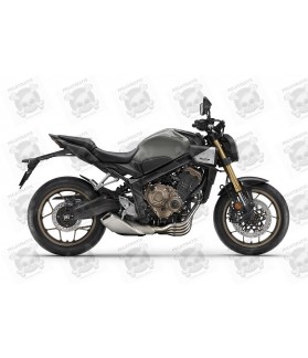 HONDA CB 650R 2024 - GREY STICKERS (Compatible Product)