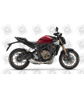 HONDA CB 650R 2024 RED STICKERS (Compatible Product)