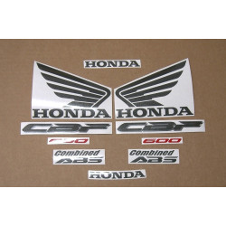 HONDA CB 600-S 2008 SILVER ADESIVI (Prodotto compatibile)
