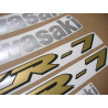AUTOCOLLANT KAWASAKI ZR-7 BLUE YEAR 2002 (Produit compatible)