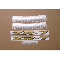 AUTOCOLLANT KAWASAKI ZR-7 BLUE YEAR 2002 (Produit compatible)