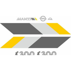 Opel Manta B i200 full restoration Badges Adesivi (Prodotto compatibile)