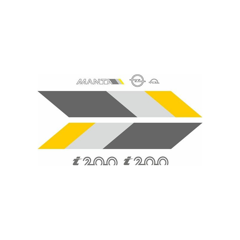 Opel Manta B i200 full restoration decals (Compatible Product)