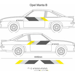Opel Manta B i200 full restoration decals (Compatible Product)