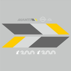 Opel Manta B i200 full restoration Autocollant (Produit compatible)