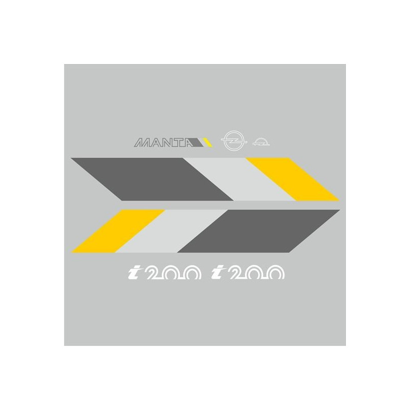 Opel Manta B i200 full restoration decals (Compatible Product)