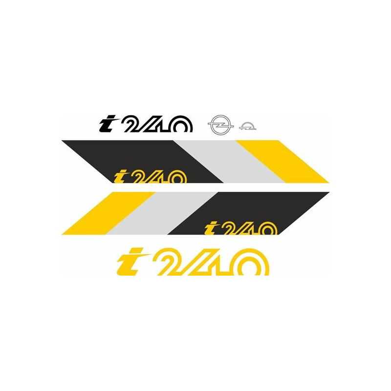 Opel Manta B i240 full restoration Badges Adesivi (Prodotto compatibile)