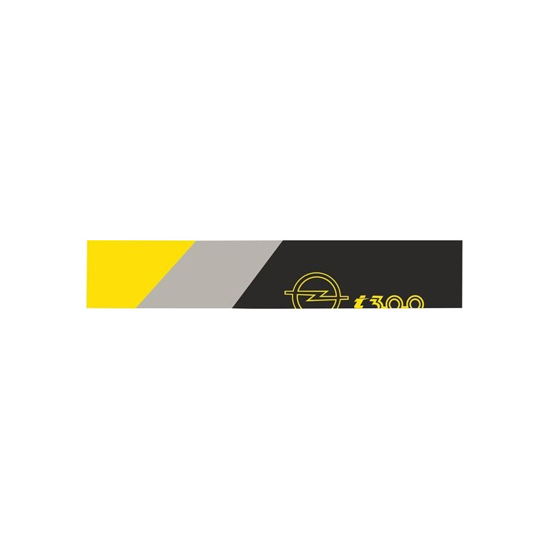 Opel Manta i300 Sunstrip Visor Adhesivos (Producto compatible)