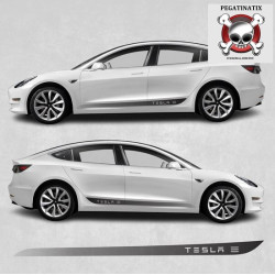 Tesla Model 3 side Stripes ADHESIVO (Producto compatible)