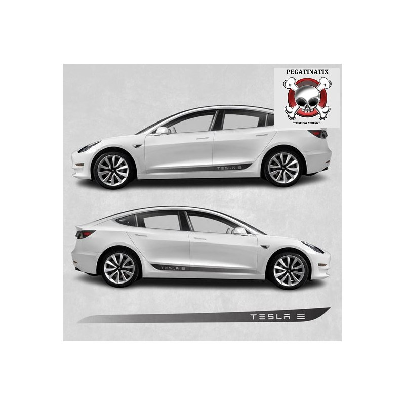 Tesla Model 3 side Stripes ADESIVOS (Produto compatível)