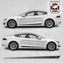 Tesla Model S side Stripes ADHESIVO (Producto compatible)