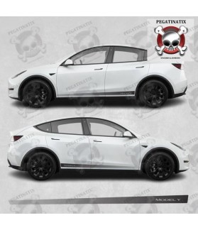 Tesla Model X side Stripes STICKERS (Compatible Product)