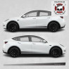 Tesla Model X side Stripes STICKER (Compatible Product)