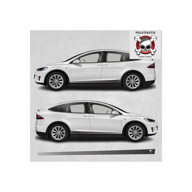 Tesla Model 3 side Stripes STICKER (Compatible Product)